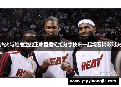 热火与雄鹿激战正酣直播链接分享快来一起观看精彩对决